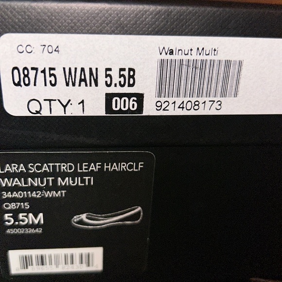 Coach New York Womens Lara
Scattrd Leaf Hairclf Walnut Multi
Slip-OnFlats Sz 5.5 - Picture 7 of 8